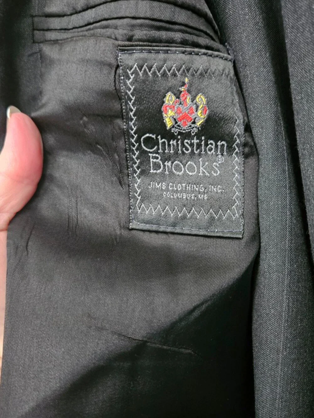 Pronto Uomo Platinum Men's Pinstripe Suit 2PC Gray Charcoal Pleated Cuffed 40W